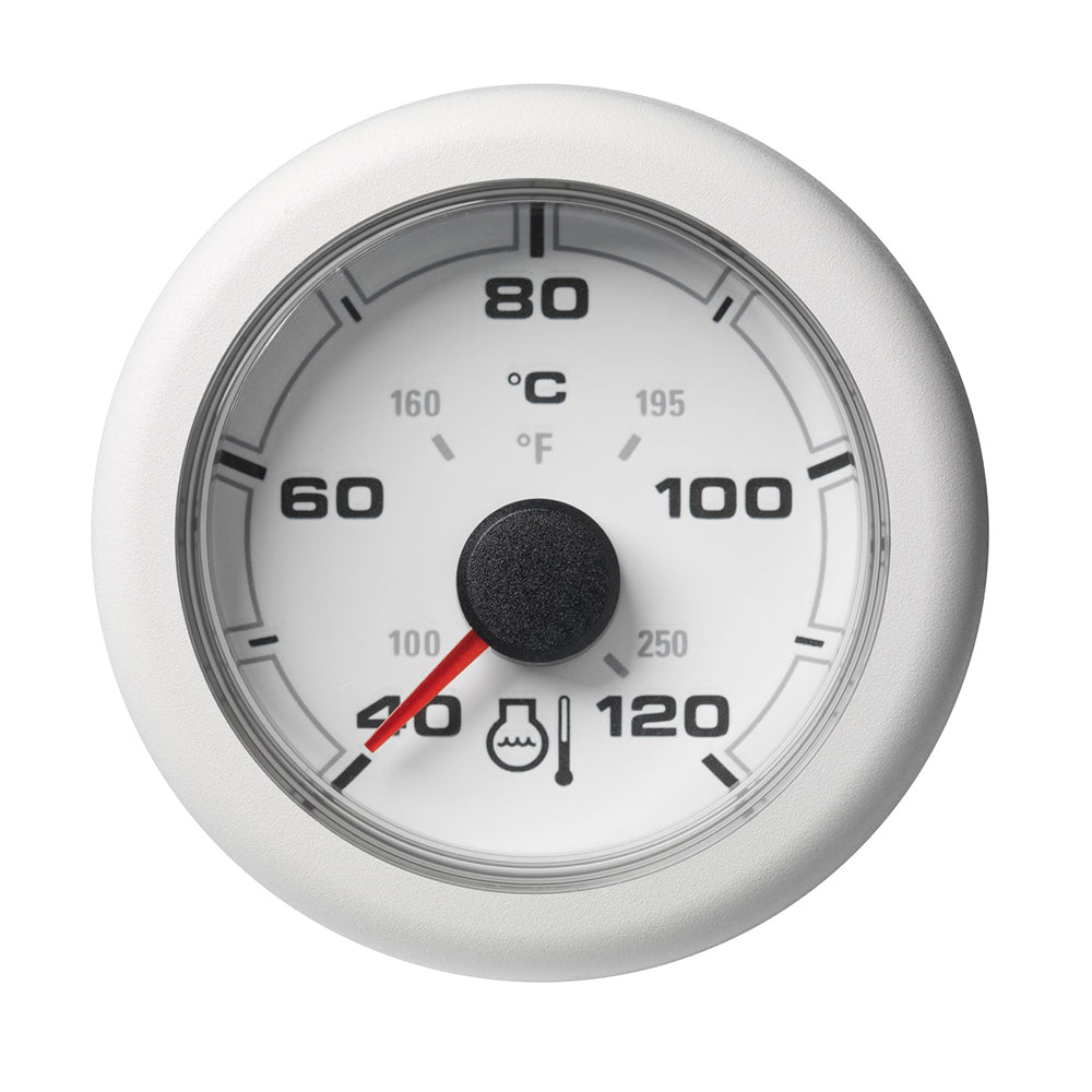 Veratron 52MM 2116 OceanLink Coolant Temperature Gauge 120C250F White Dial Bezel A2C1065970001