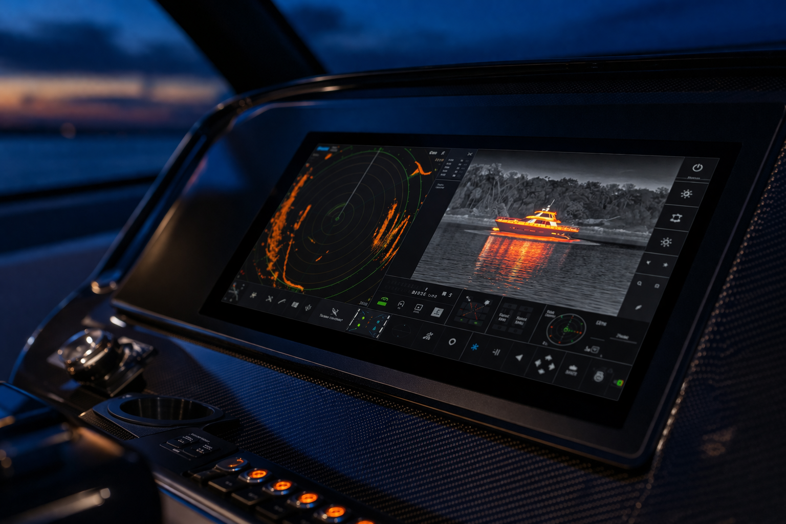 Thermal Camera vs. Radar for Yacht Night Navigation