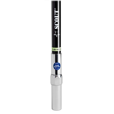Scout 8 QuickFit Black VHF Antenna w5M Cable  FME Quick 6 Foam Filled 6db Solid Brass  Copper Element PF AN NVHF00042T