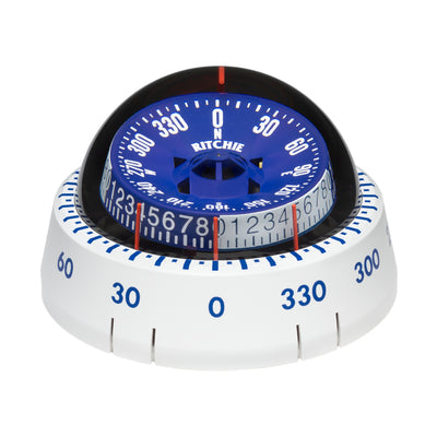 Ritchie XP98W XPort Tactician Compass  Surface Mount  White XP98W