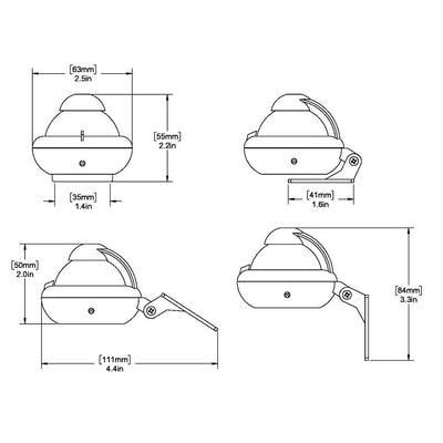 Ritchie X10BM RitchieSport Compass  Bracket Mount  Black X10BM